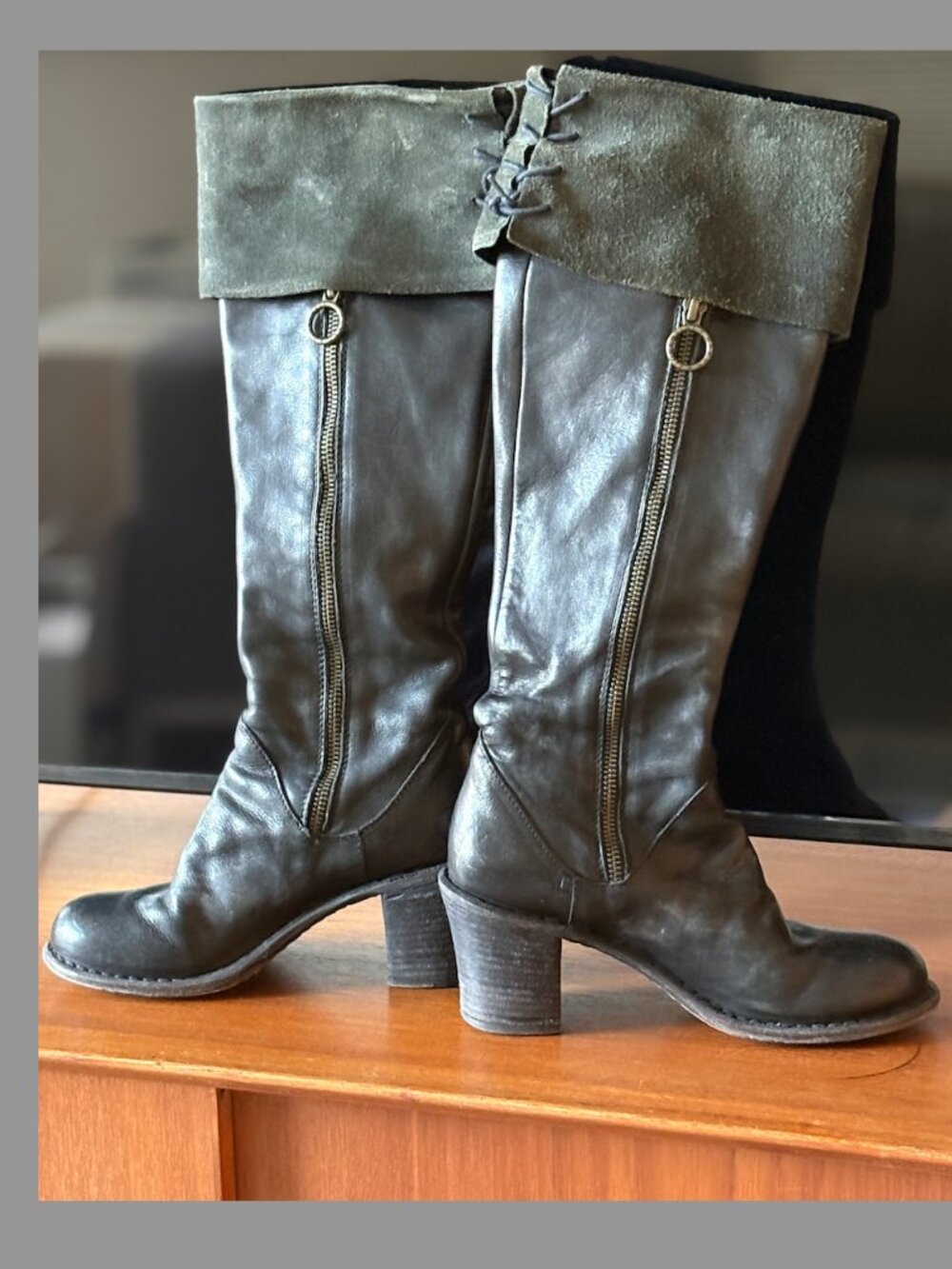 Fiorentini + Baker Women's Black Leather Knee-High Boot-Beck size 36 ($595 orig)
